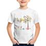 Imagem de Camiseta Infantil Árvore Flores E Animais - Foca na Moda