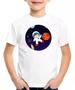 Imagem de Camiseta Infantil Astronauta Galaxia planetas aniversario