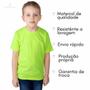 Imagem de Camiseta Infantil Básica Lisa 100% Algodão