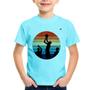 Imagem de Camiseta Infantil Basquete Vintage Sunset - Foca na Moda