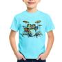 Imagem de Camiseta Infantil Bateria Watercolor - Foca na Moda