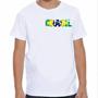 Imagem de Camiseta infantil branco estampa 10 com o nome personalizado Brasil