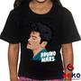 Imagem de Camiseta Infantil Bruno Mars 100% Algodão Live in Brazil 2024 Bruninho Brasil Geeko 03