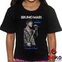 Imagem de Camiseta Infantil Bruno Mars 100% Algodão Live in Brazil 2024 Bruninho Brasil Geeko 10