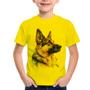 Imagem de Camiseta Infantil Cachorro Pastor Alemão - Foca na Moda