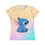 Imagem de Camiseta Infantil Disney Stitch para Meninas (3-4 anos) - Manga Curta e Secagem Rápida