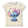 Imagem de Camiseta Infantil Disney Stitch para Meninas (3-4 anos) - Manga Curta e Secagem Rápida