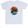 Imagem de Camiseta Infantil Divertida Locomotiva Sunset