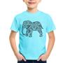 Imagem de Camiseta Infantil Elefante Mandala - Foca na Moda