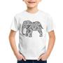 Imagem de Camiseta Infantil Elefante Mandala - Foca na Moda