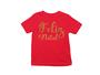 Imagem de Camiseta infantil Feliz Natal Papai Noel Vermelho