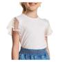 Imagem de Camiseta Infantil Feminina Kukiê Cotton Strass e Paetê 75875