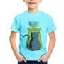 Imagem de Camiseta Infantil Gato e Aquário - Foca na Moda