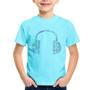 Imagem de Camiseta Infantil Headphone Palavras - Foca na Moda