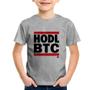 Imagem de Camiseta Infantil Hodl BTC - Foca na Moda