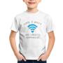 Imagem de Camiseta Infantil Home Is Where Wifi Connects Automatically - Foca na Moda