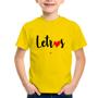 Imagem de Camiseta Infantil Letras por amor - Foca na Moda