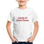 Imagem de Camiseta Infantil Linda e Com Fome - Foca na Moda