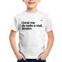 Imagem de Camiseta Infantil Livrai-me de todo o mal, amém - Foca na Moda
