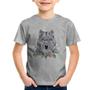 Imagem de Camiseta Infantil Lobo e Flores - Foca na Moda