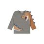 Imagem de Camiseta Infantil Manga Longa Dinossauro Menino 100% Algodão - Brandili