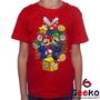 Imagem de Camiseta Infantil Mario e Luigi 100% Algodão - Super Mario Bros - Geeko