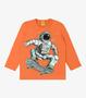 Imagem de Camiseta Infantil Masculina Astronauta Rovi Kids Laranja