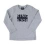 Imagem de Camiseta Infantil Masculina King&Joe Play ML Cinza - CA0810
