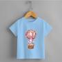 Imagem de Camiseta Infantil Menina Elefante Balão Tecido Premium Rosa Delicada T-shirt