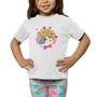 Imagem de Camiseta Infantil Menina Gatinha Coração Manga Curta