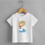 Imagem de Camiseta Infantil Menina Princesa Azul Ratinho 100% Algodão