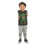 Imagem de Camiseta Infantil Menino Dinossauros Verde Selva Marlan