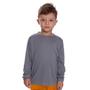 Imagem de Camiseta Infantil Menino Proteção UV Térmica Solar Manga Longa Camisa Praia Esporte