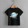 Imagem de Camiseta Infantil Menino Saturno Blusa 100% Algodão Confortável