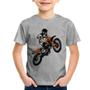 Imagem de Camiseta Infantil Motocross Jump Laranja - Foca na Moda