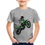 Imagem de Camiseta Infantil Motocross Jump Verde - Foca na Moda