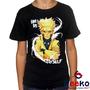 Imagem de Camiseta Infantil Naruto Uzumaki 100% Algodão I Believe in Myself Anime Geeko