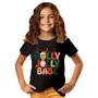 Imagem de Camiseta  Infantil Natal Dia Feliz Luzes Papai Noel Feliz Natal 03