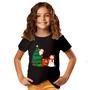 Imagem de Camiseta infantil Natal Papai Noel Árvore Luzes Feliz Natal 02