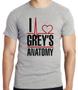 Imagem de Camiseta Infantil ou adulto I love Greys Anatomy Blusa Criança todos tamanhos