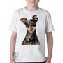 Imagem de Camiseta Infantil ou adulto Pinscher  orelhas Blusa Criança todos tamanhos