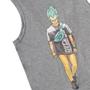 Imagem de Camiseta Infantil Over Surf Estampa Anime Menino Cinza