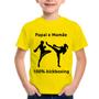 Imagem de Camiseta Infantil Papai e Mamãe 100% Kickboxing - Foca na Moda