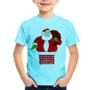 Imagem de Camiseta Infantil Papai Noel Chaminé - Foca na Moda