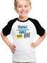 Imagem de Camiseta infantil papai sou sua fã dia dos pais raglan