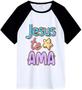 Imagem de Camiseta Infantil Personalizada Frase Jesus te Ama