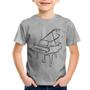 Imagem de Camiseta Infantil Piano - Foca na Moda