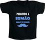 Imagem de Camiseta Infantil Promovido a Irmão mais velho bigode