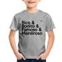 Imagem de Camiseta Infantil Rico & Bonito & Famoso & Mentiroso - Foca na Moda