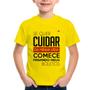 Imagem de Camiseta Infantil Se quer cuidar da minha vida comece pagando meus boletos - Foca na Moda